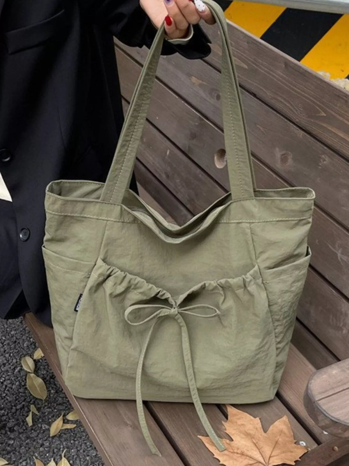 Lightweight Bow Decor Handbag