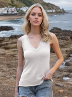 Tie Shoulder V-Neck Sweater Vest