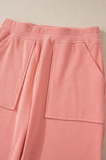 Round Neck Long Sleeve Top and Pants Set