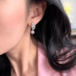 Pearl Cluster Earrings