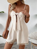 Sweetheart Neck Spaghetti Strap Romper - Ladyez