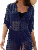 Swiss Dot Sheer Cover-Up - Ladyez