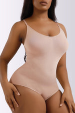 Full Size Spaghetti Strap Shaping Bodysuit - Ladyez