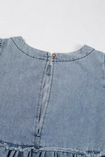 Vintage Wash Denim Dress with Pockets