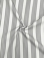 Plus Size Striped Button Front Midi Dress