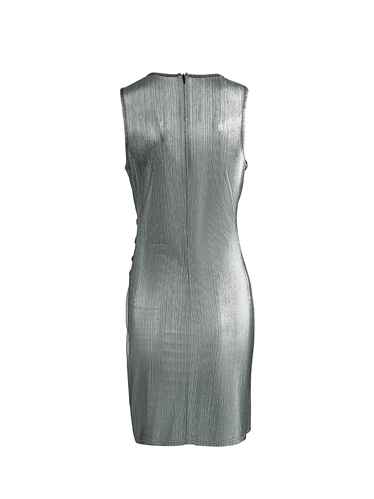 Surplice Sleeveless Bodycon Mini Dress - Ladyez