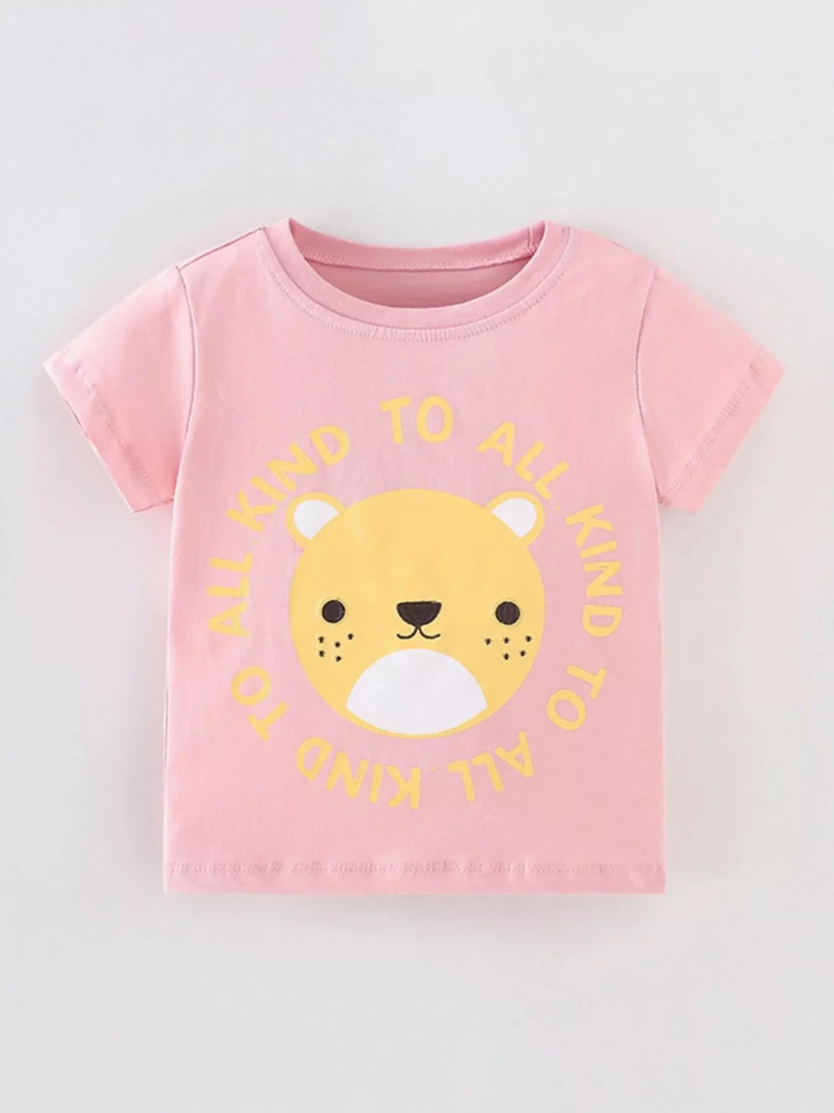 Children's Cartoon Bear Short Sleeve T-Shirt