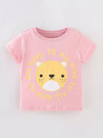 Children's Cartoon Bear Short Sleeve T-Shirt