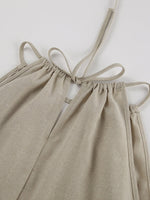 Cutout Tank and Wide Leg Pants Set