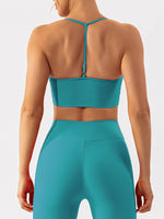Spaghetti Strap Active Bra - Ladyez