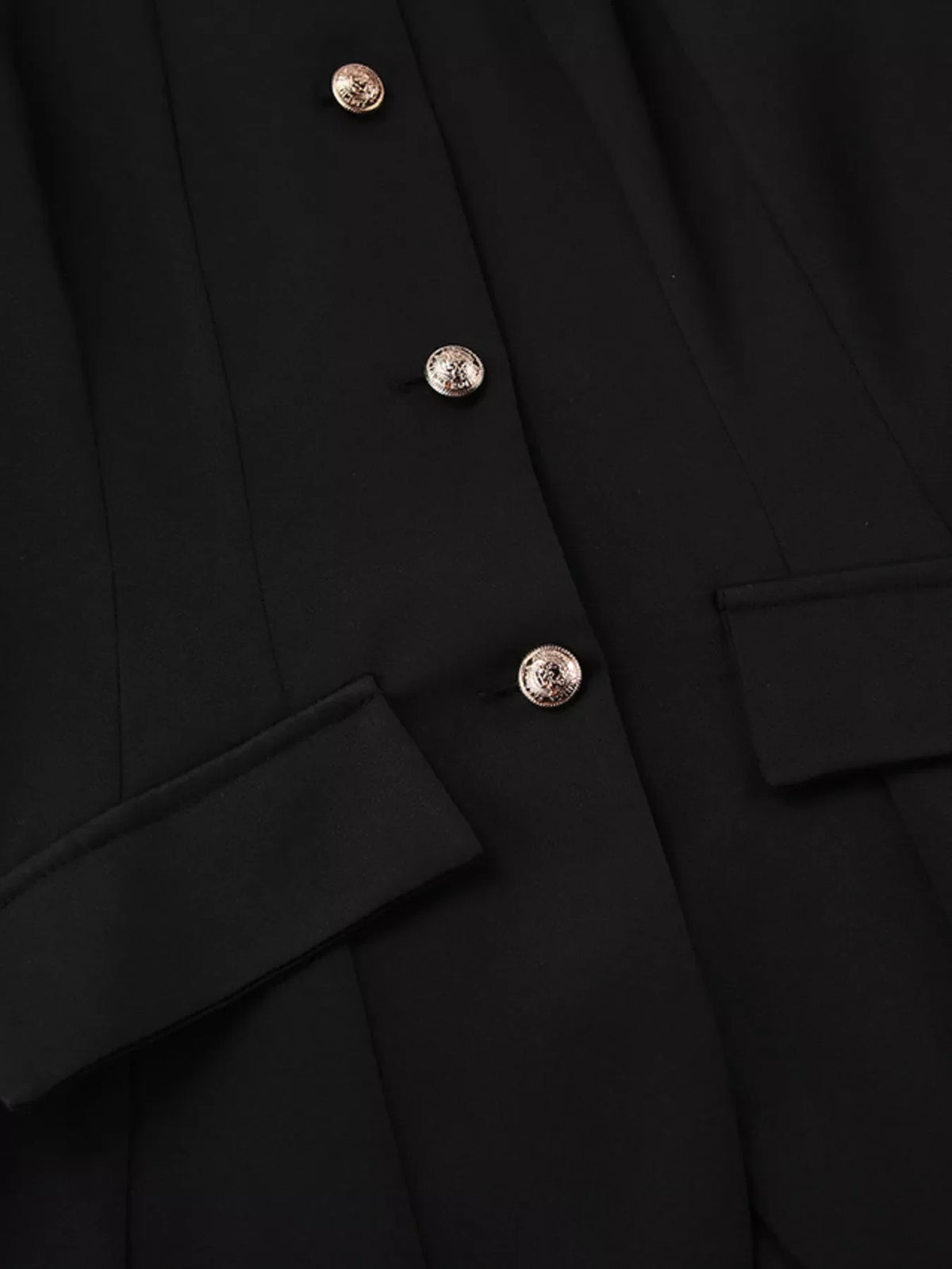 Elegant Stand Collar Blazer and Mini Skirt Set