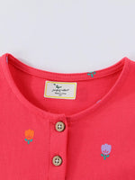 Children's Dinosaur Button-Front Dress