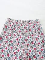 Children's Giraffe Applique Ruffle Sleeve Top & Floral Shorts Set