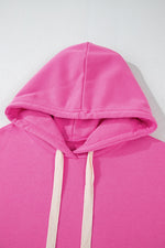 Drawstring Dropped Shoulder Hoodie