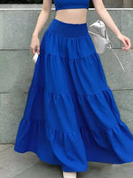 Crop Top and Tiered Maxi Skirt Set