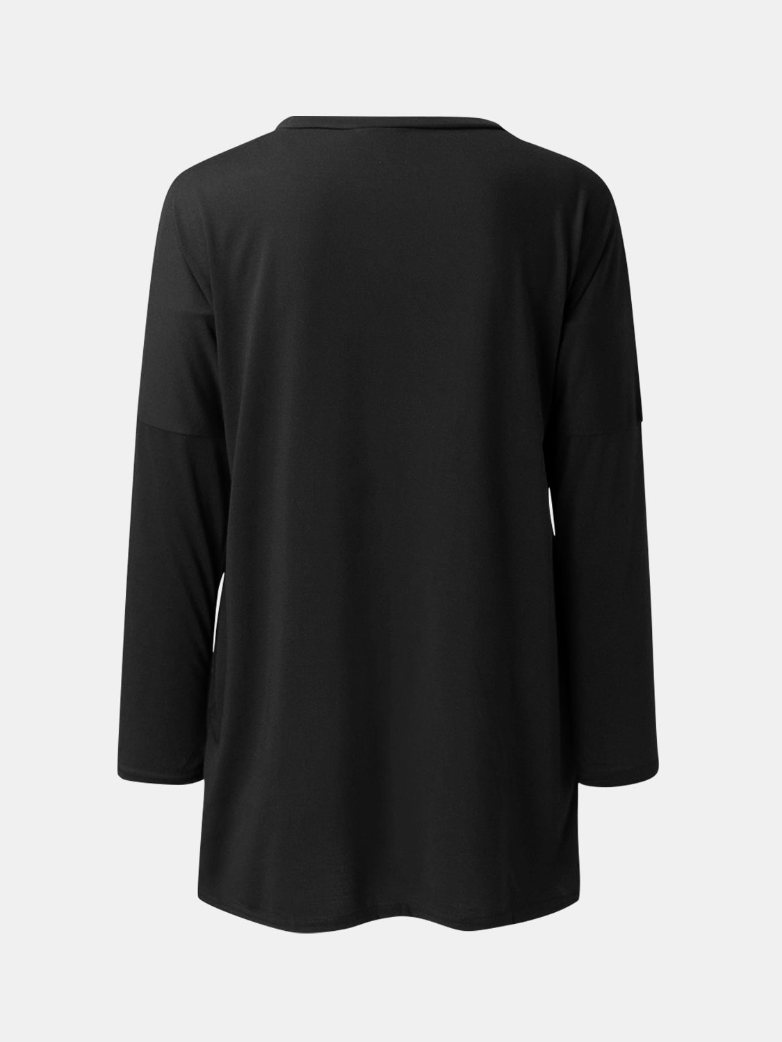 Full Size Round Neck Long Sleeve T-Shirt - Ladyez