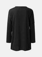Full Size Round Neck Long Sleeve T-Shirt - Ladyez