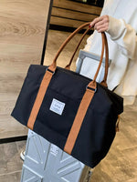 Contrast Straps Travel Bag