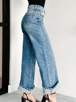 High-Waisted Wide Leg Jeans - Ladyez