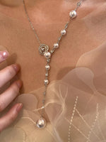 Pearl Flower Y-Necklace