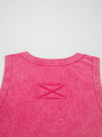 Mineral Wash V Neck Tank Top