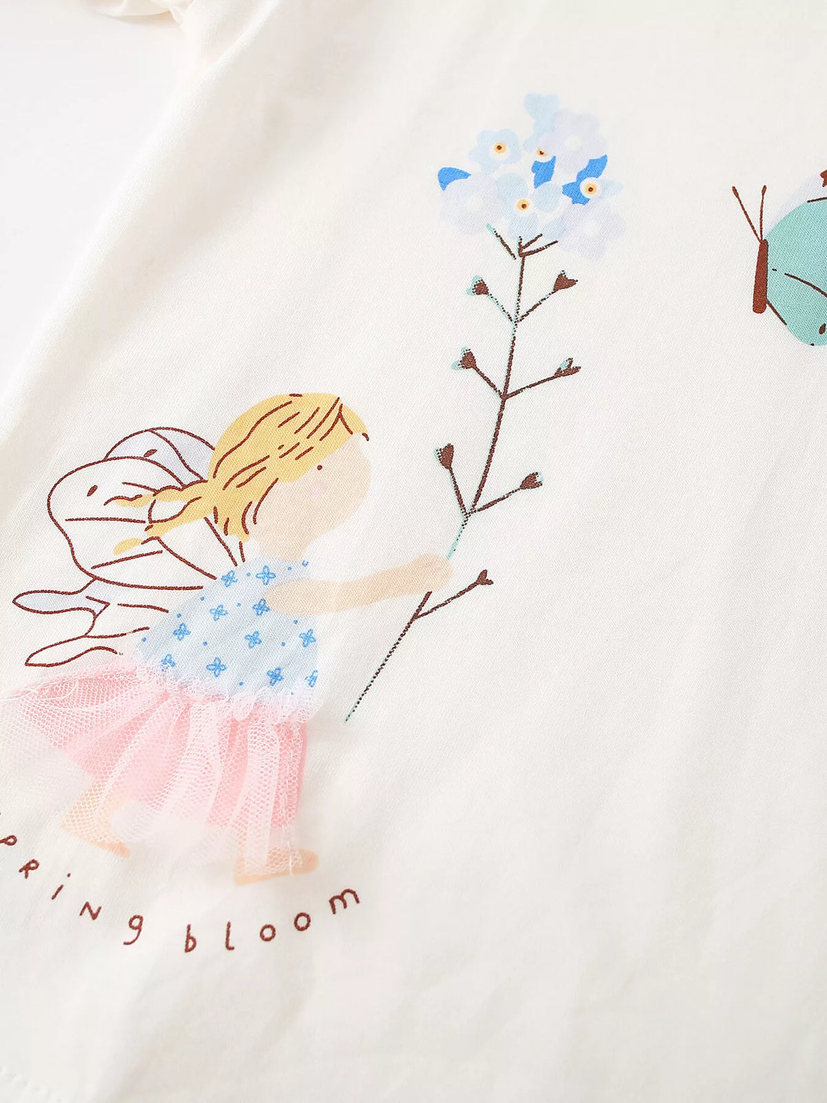 Children's Ruffle Long Sleeve Graphic T-Shirt