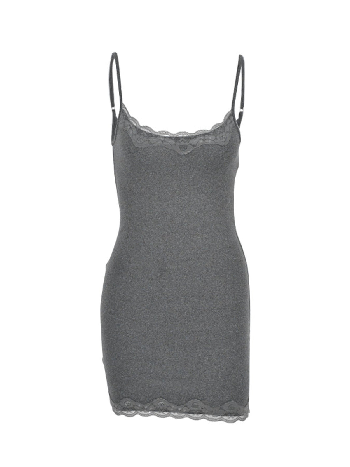 Lace Trim Bodycon Mini Dress