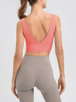 Scoop Neck Wide Strap Active Tank - Ladyez