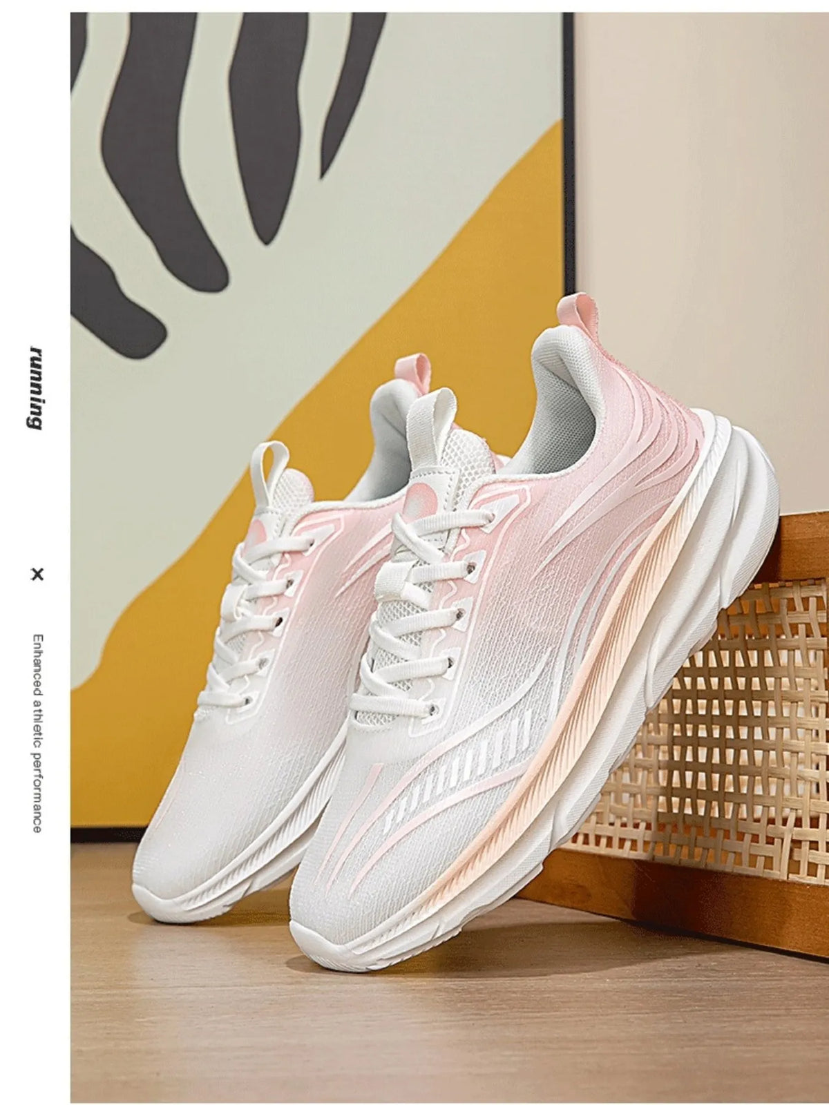 Gradient Colorful Breathable Athletic - Ladyez