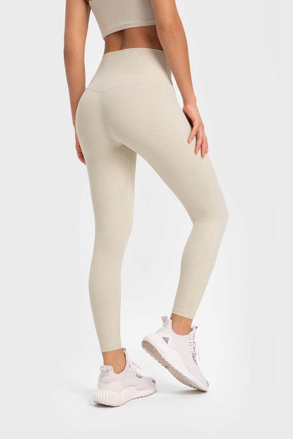 Millennia Highly Stretchy Wide Waistband Yoga Leggings - Ladyez