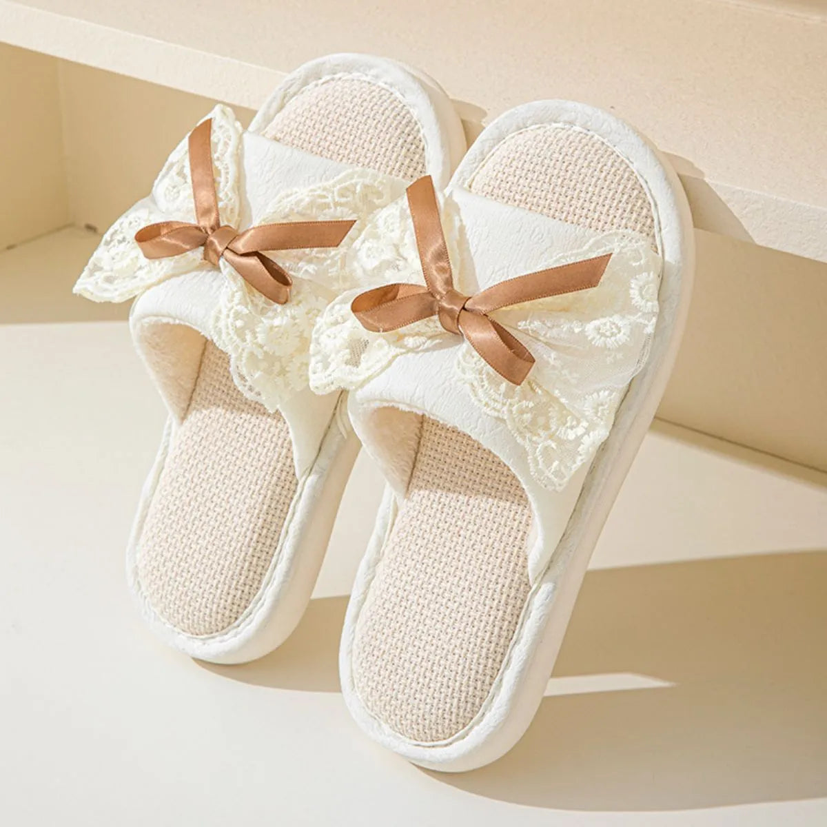 Open Toe Flats Slippers - Ladyez