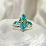 6 Carat 925 Sterling Silver Moissanite Ring