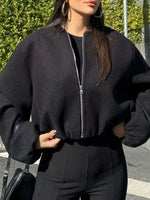 Zip Up Cropped Jacket