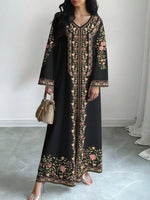 Floral Long Sleeve Maxi Dress