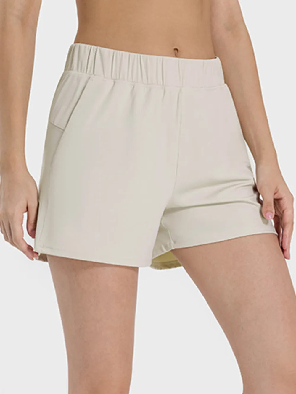Millennia Elastic Waist Active Shorts - Ladyez