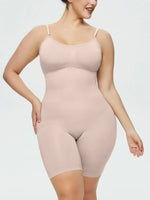 Full Size Spaghetti Strap Shaping Romper - Ladyez