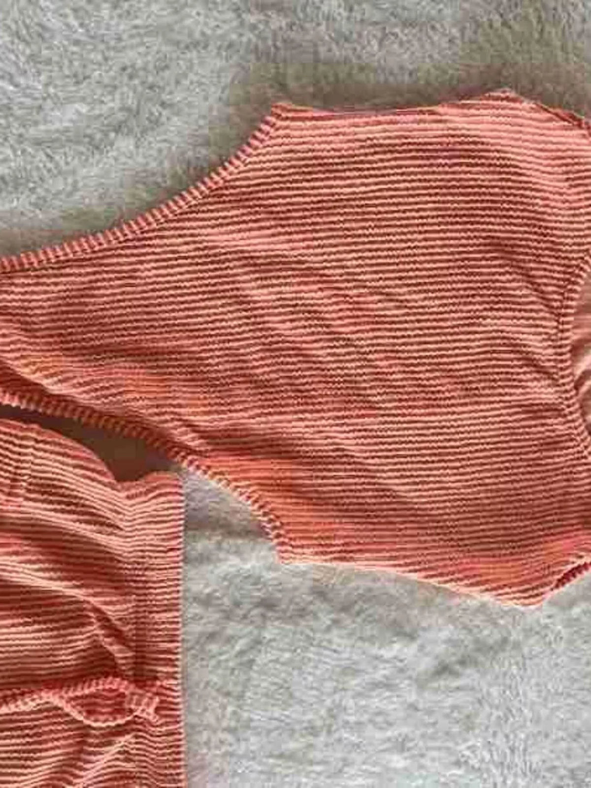 Ribbed Knit Bodysuit and Drawstring Skirt Set