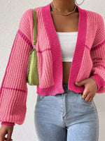 Open Front Long Sleeve Cardigan