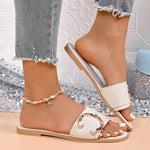 Buckle Decor Open Toe Sandals