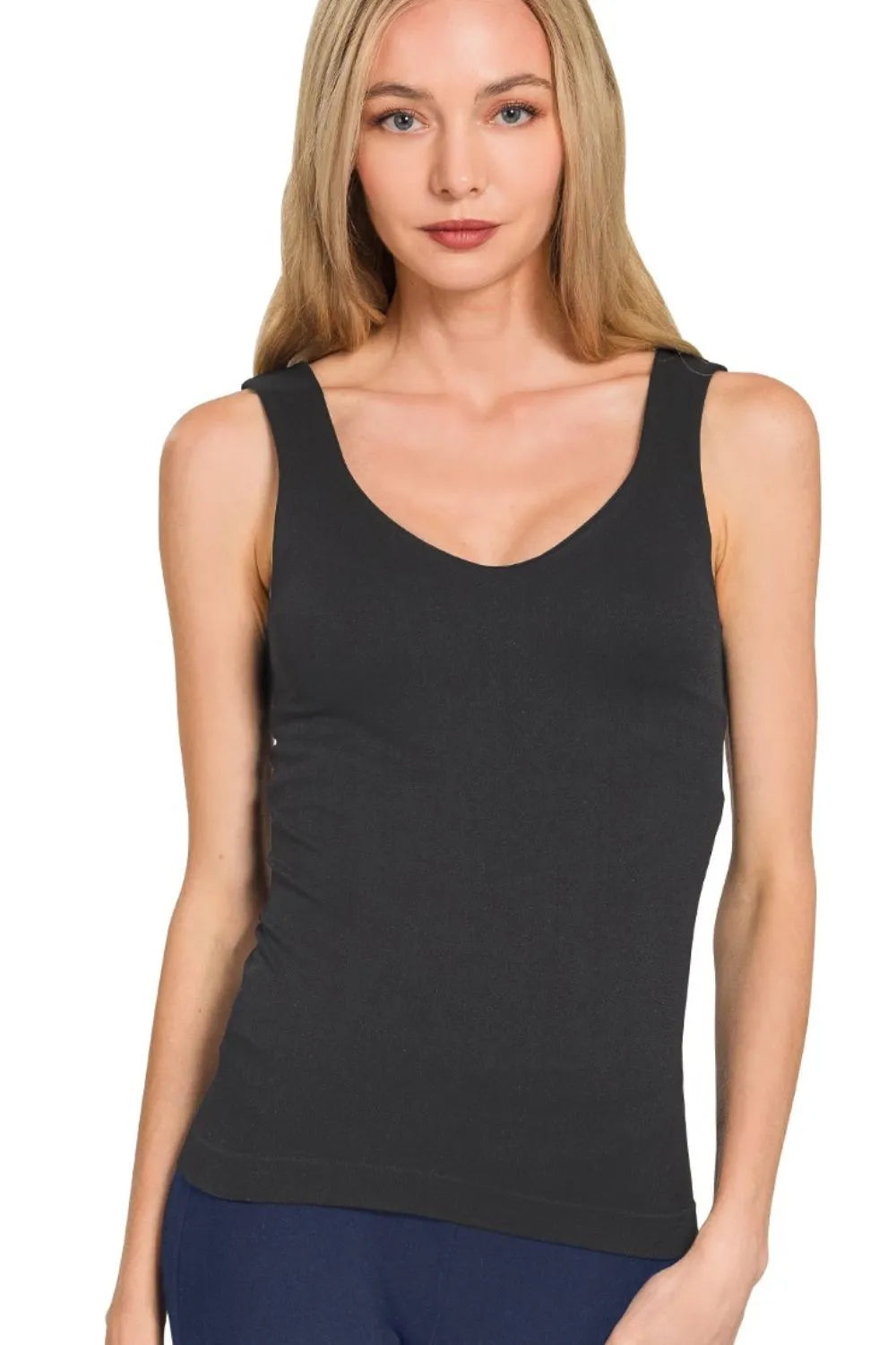 Zenana Seamless Tank Top - Ladyez