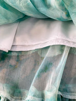 Floral Print Ruffle Hem Blouse and Skirt Set
