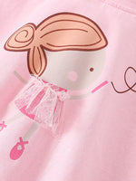 Children's Ballerina Graphic Short Sleeve T-Shirt