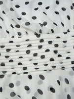 Polka Dot Halter Neck Ruffle Dress
