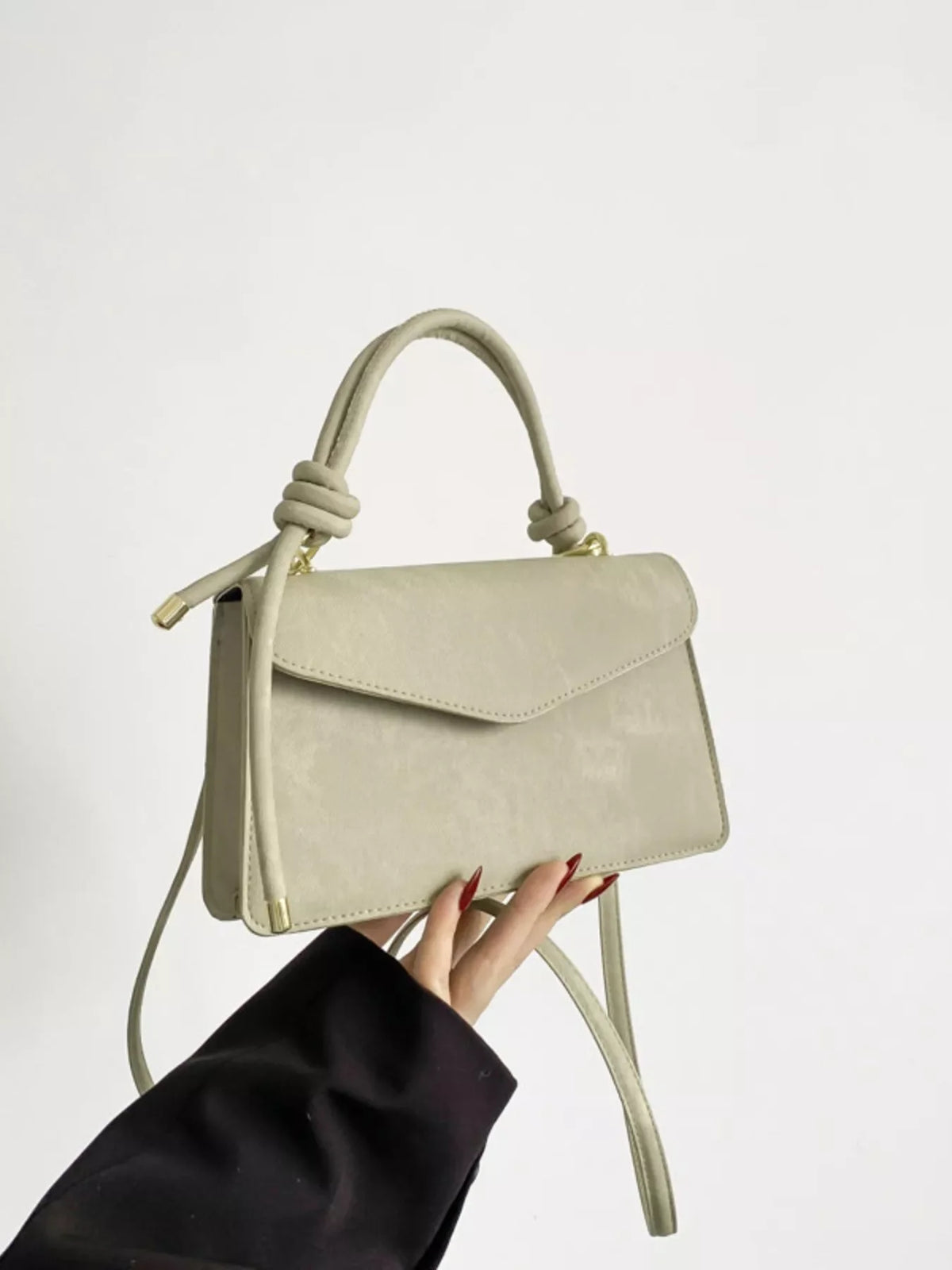 Flap Crossbody Bag with Top Handle
