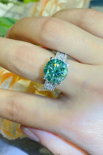 5 CaratMoissanite 4-Prong Wide Band Ring