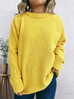 Round Neck Raglan Sleeve Sweater