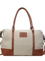 Canvas Leather Trim TravelBag