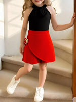 Children's Sleeveless Top & Skort Set