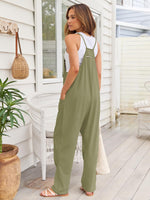 V-Neck Spaghetti Strap Jumpsuit - Ladyez