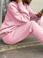 Half Zip Sweatshirt and Pants Set